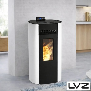 Leandro 12C UP Concentric Ducted Airtight Pellet Stove - LVZPoêle à granulés Étanche Canalisable à Sortie Concentrique Supérieure LEANDRO 12C UP – LVZ