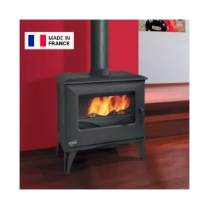 Pack poêle à bois Cube Godin Sortie dessus – 8 Kw