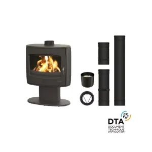 Pack poêle à bois Eliot Godin Sortie dessus – 8 Kw