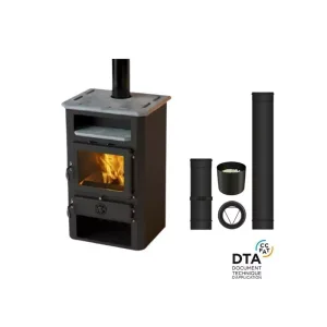 Pack poêle à Bois Hydro Thermo In Sortie dessus – 19 Kw