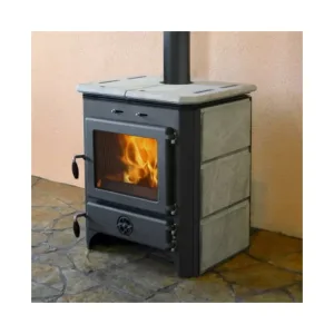 Pack poêle à Bois Hydro Thermo Vulkan Sortie dessus – 18 Kw