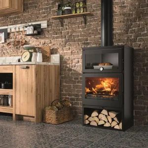 Poêle à bois avec four Zamora – 7,1 Kw