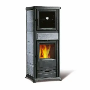 Poêle à bois bouilleur avec four TermoRossella Plus Forno DSA 4.0 Pierre Naturelle – 11,1 Kw