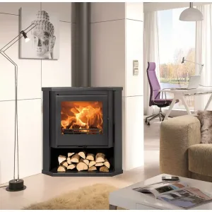 Poêle à bois d’angle Sintra – 7 Kw