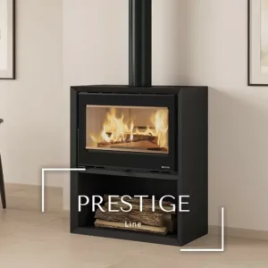 Poêle à bois Dante con portalegna – 12,4 Kw