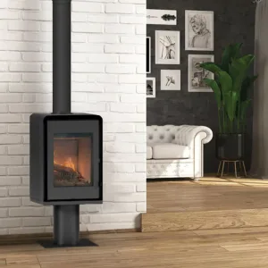 Poêle à bois Domino avec pied – 8,5 Kw
