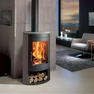 Poêle à bois étanche Oval 3 Stones – 8,7 Kw