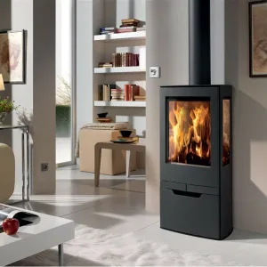 Poêle à bois étanche ZINC – 7,9 Kw