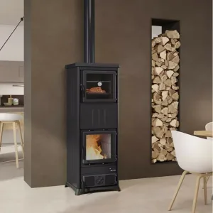 Poêle à bois avec four Nova Forno Steel